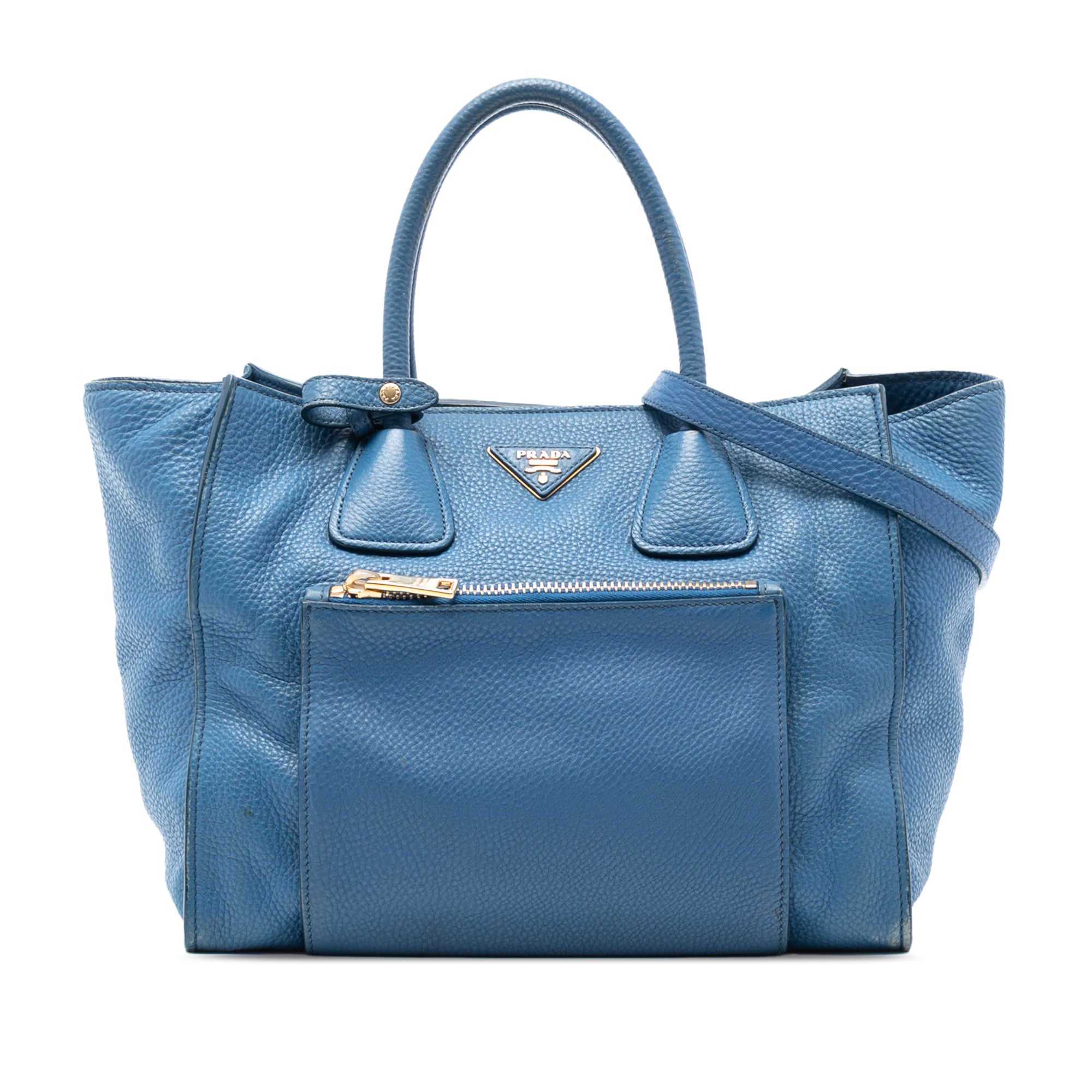 Vitello Daino Front Pocket Open Convertible Tote - Image 1