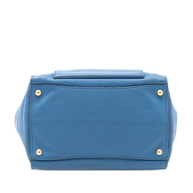 Vitello Daino Front Pocket Open Convertible Tote - Image 3