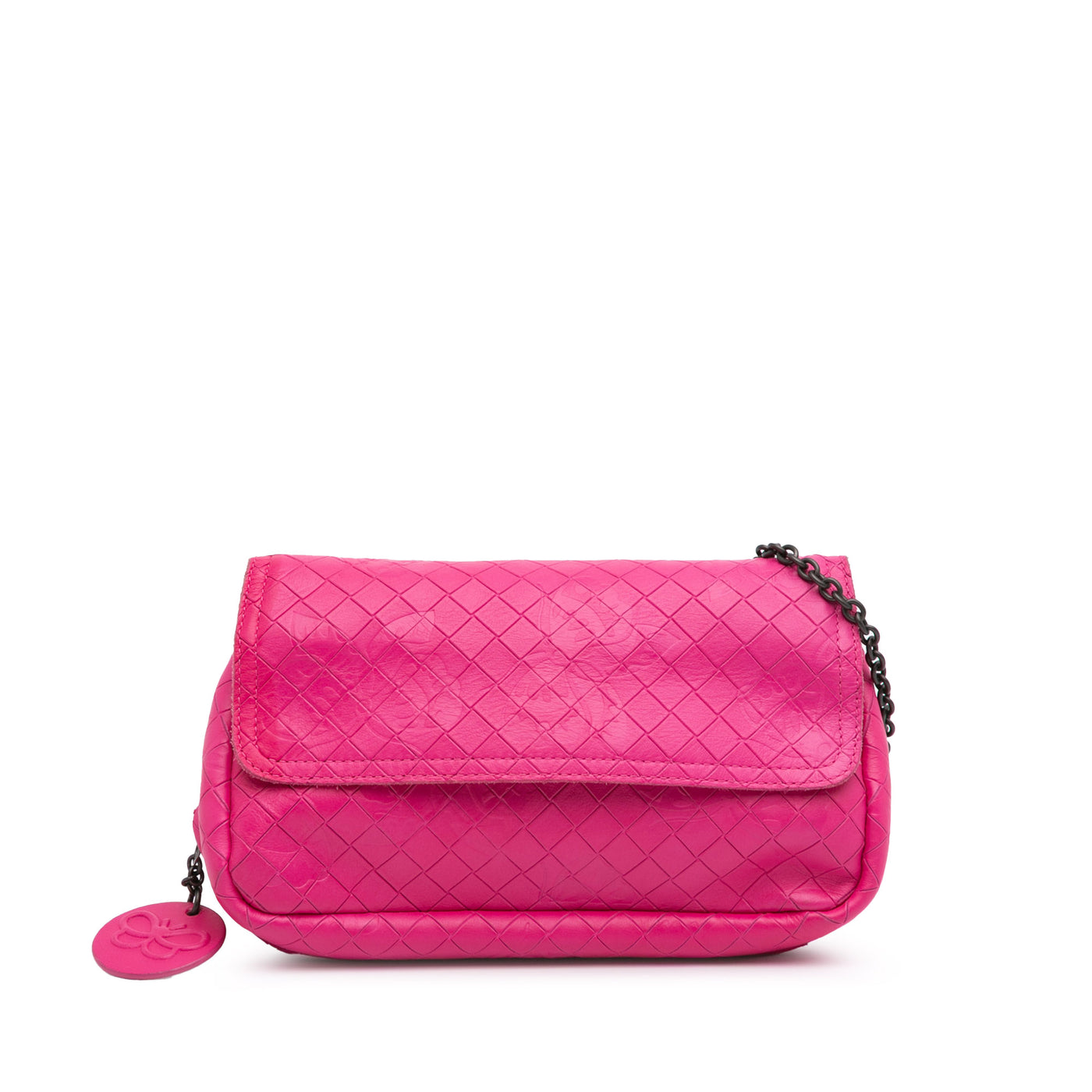 Small Calfskin Intrecciomirage Embossed Butterfly Chain Crossbody - Image 1