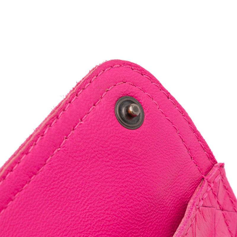 Small Calfskin Intrecciomirage Embossed Butterfly Chain Crossbody - Image 11
