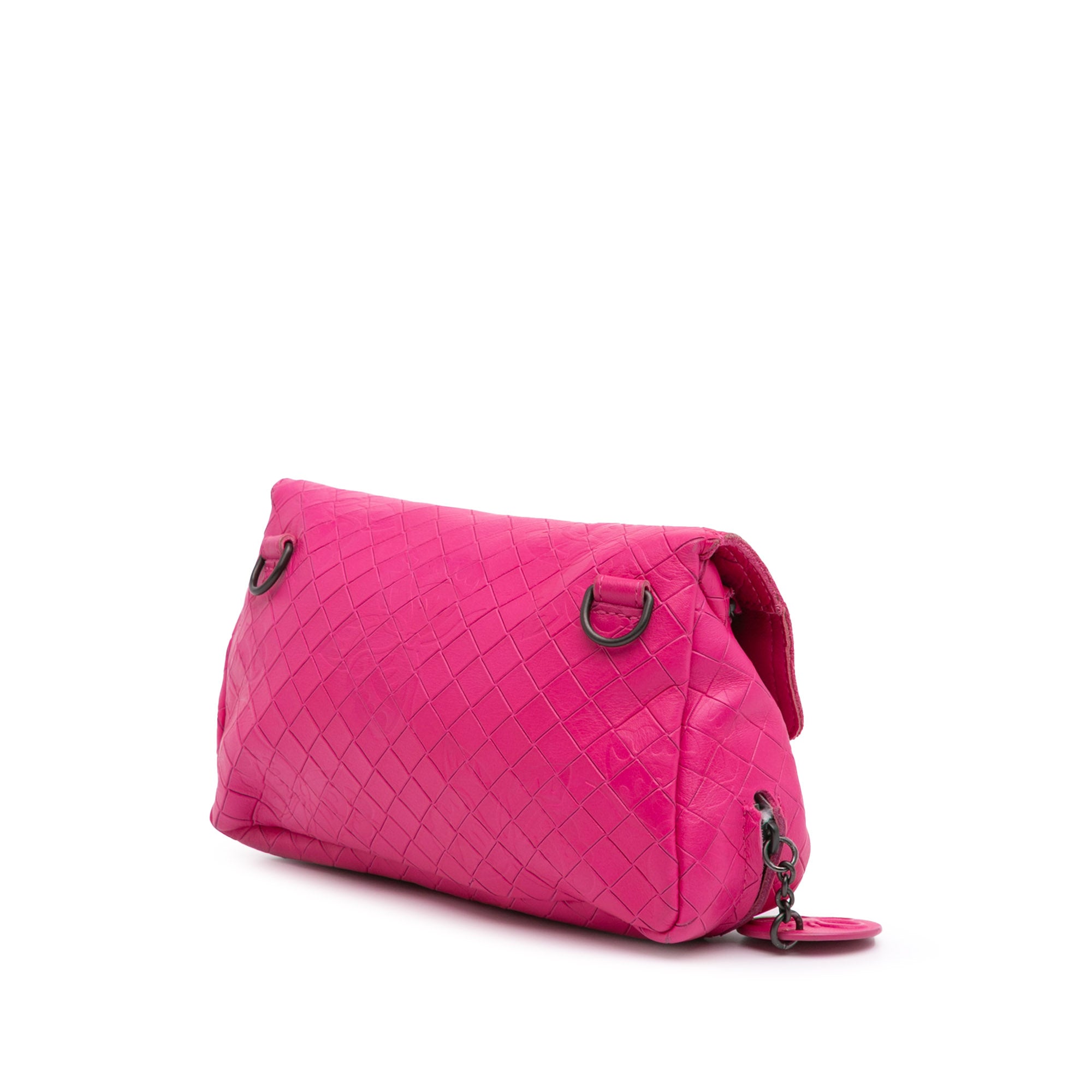 Small Calfskin Intrecciomirage Embossed Butterfly Chain Crossbody - Image 2