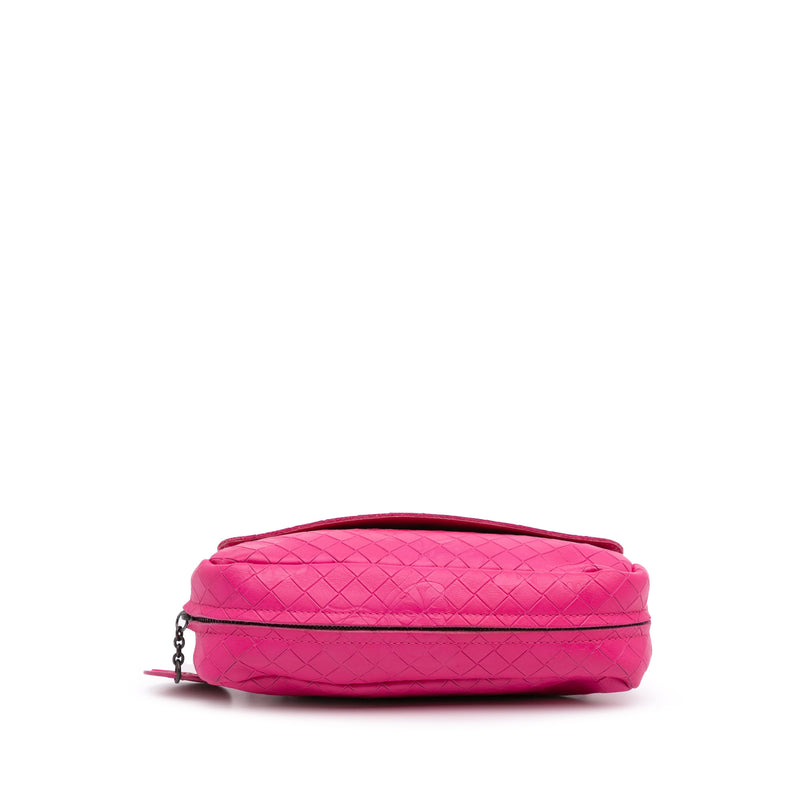 Small Calfskin Intrecciomirage Embossed Butterfly Chain Crossbody - Image 3
