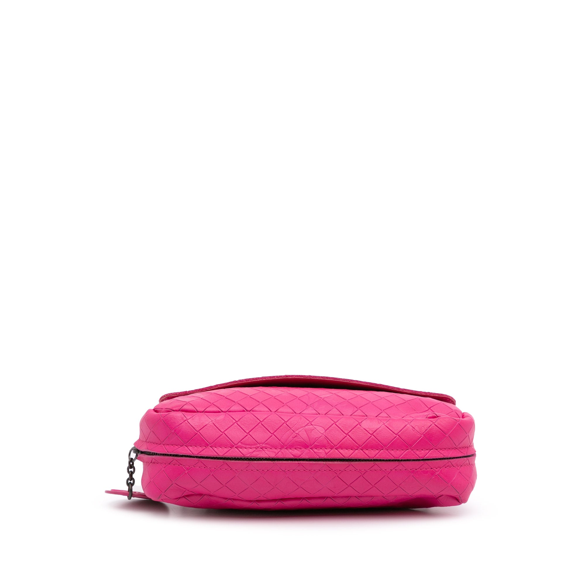 Small Calfskin Intrecciomirage Embossed Butterfly Chain Crossbody - Image 3
