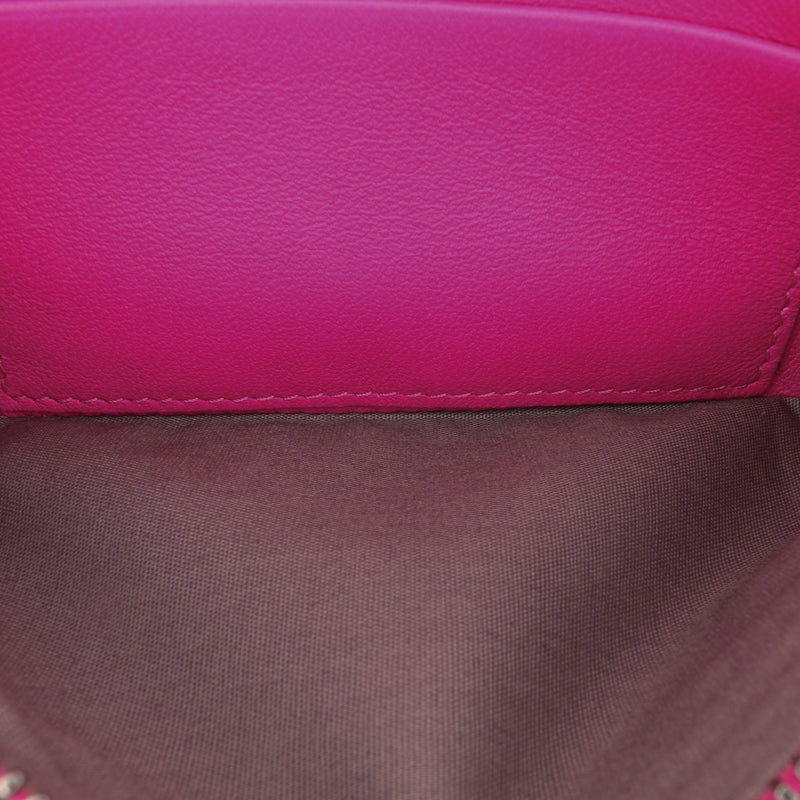 Small Calfskin Intrecciomirage Embossed Butterfly Chain Crossbody - Image 6