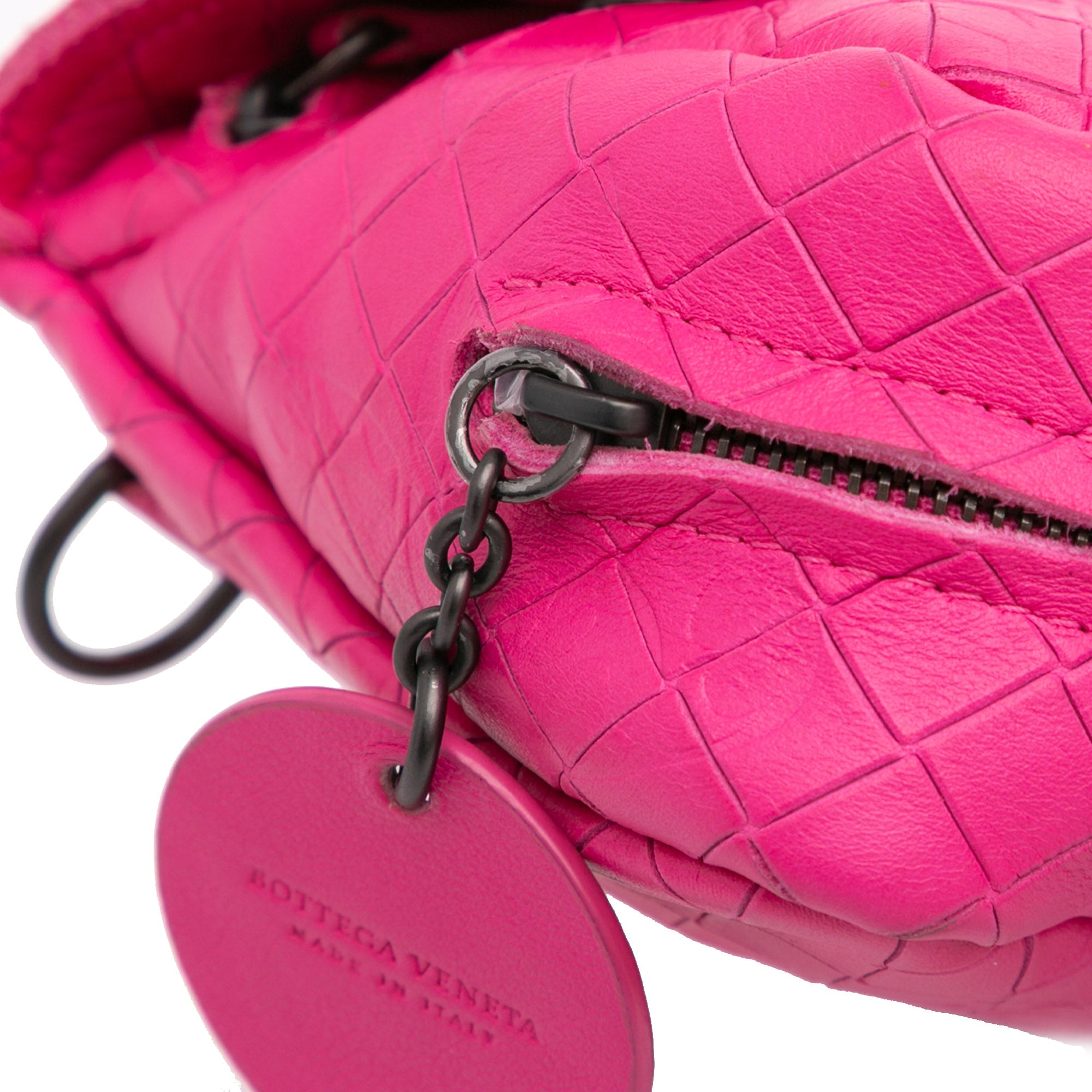 Small Calfskin Intrecciomirage Embossed Butterfly Chain Crossbody - Image 9