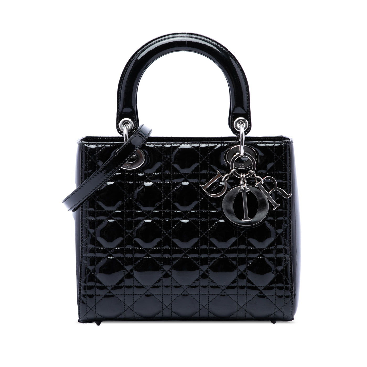 Medium Patent Cannage Lady Dior - Image 1