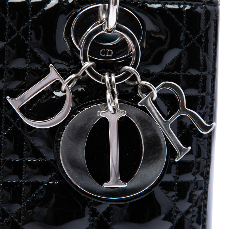 Medium Patent Cannage Lady Dior - Image 5