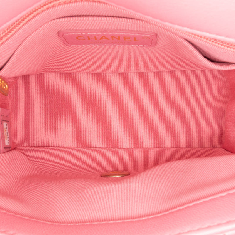 Mini Square Lambskin Pearl Samba Flap - Image 4