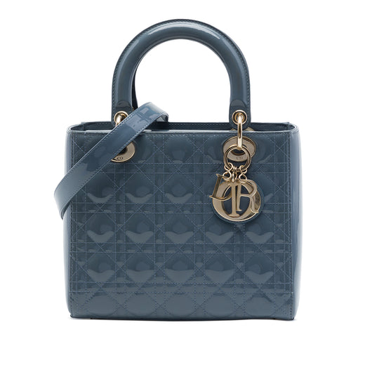 Medium Patent Cannage Lady Dior - Image 1