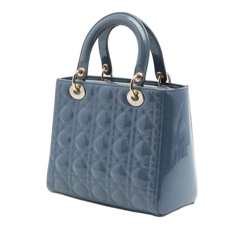 Medium Patent Cannage Lady Dior - Image 2
