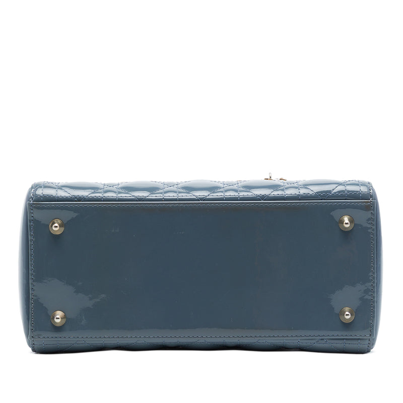 Medium Patent Cannage Lady Dior - Image 3
