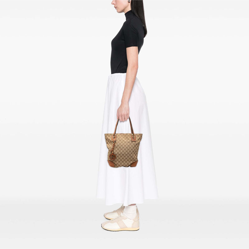 Medium GG Canvas GG Charm Tote - Image 7