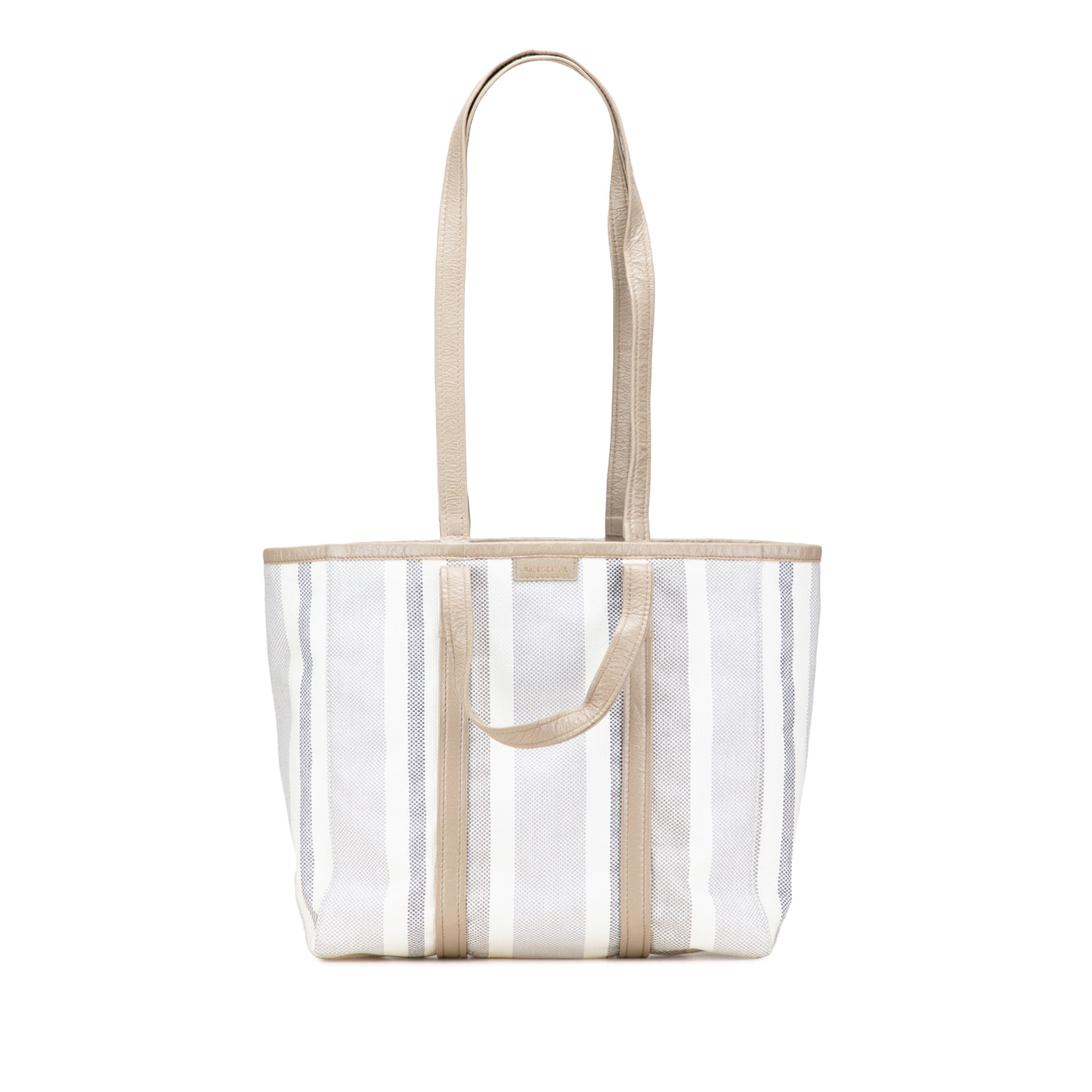 Medium Woven Calfskin Barbes East West Shopper Bag - Image 1