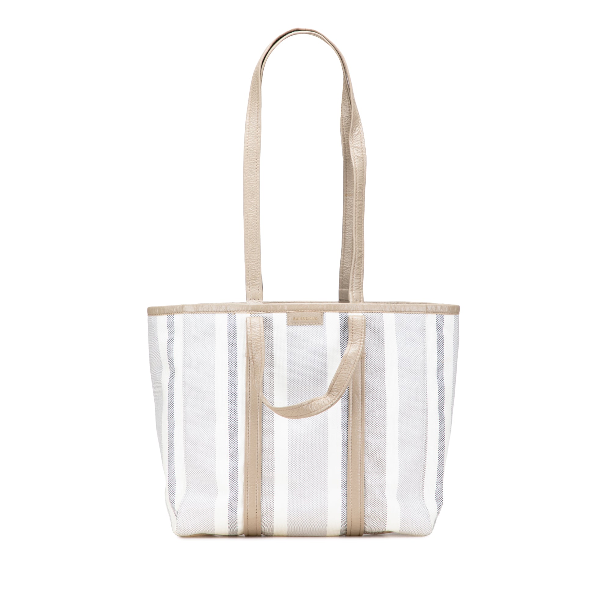 Medium Woven Calfskin Barbes East West Shopper Bag - Image 1
