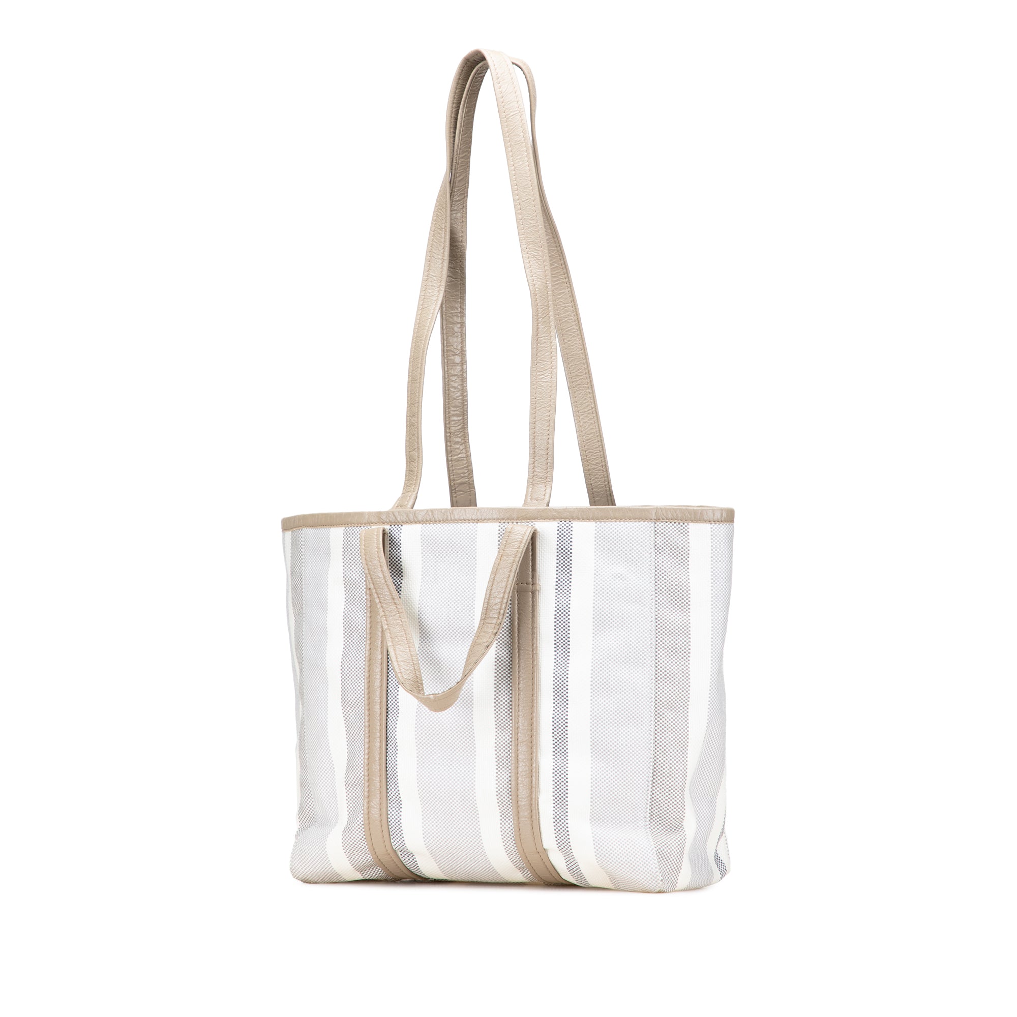 Medium Woven Calfskin Barbes East West Shopper Bag - Image 2