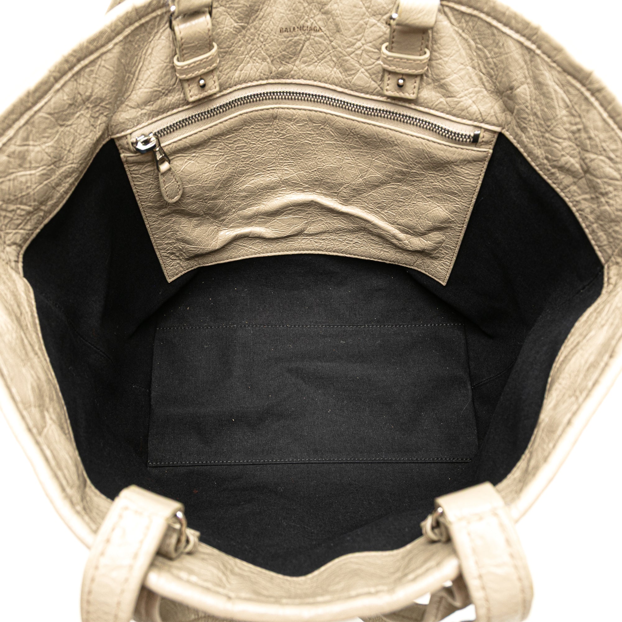 Medium Woven Calfskin Barbes East West Shopper Bag - Image 4