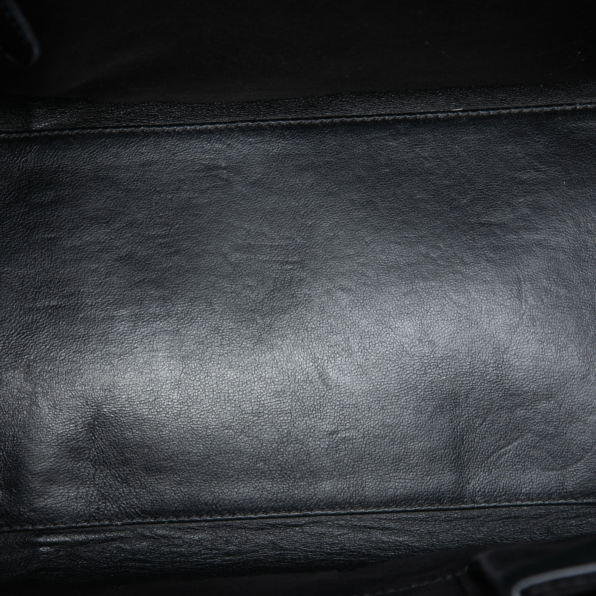 Mini Tricolor Leather Luggage Tote - Image 4