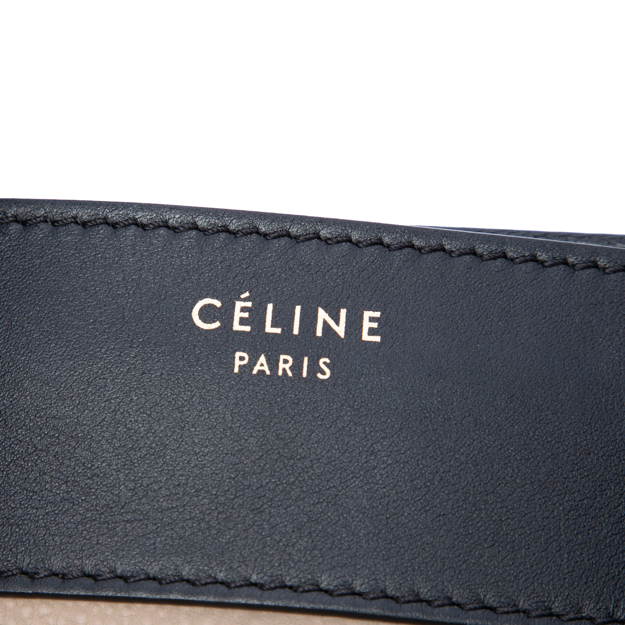 Mini Tricolor Leather Luggage Tote - Image 5
