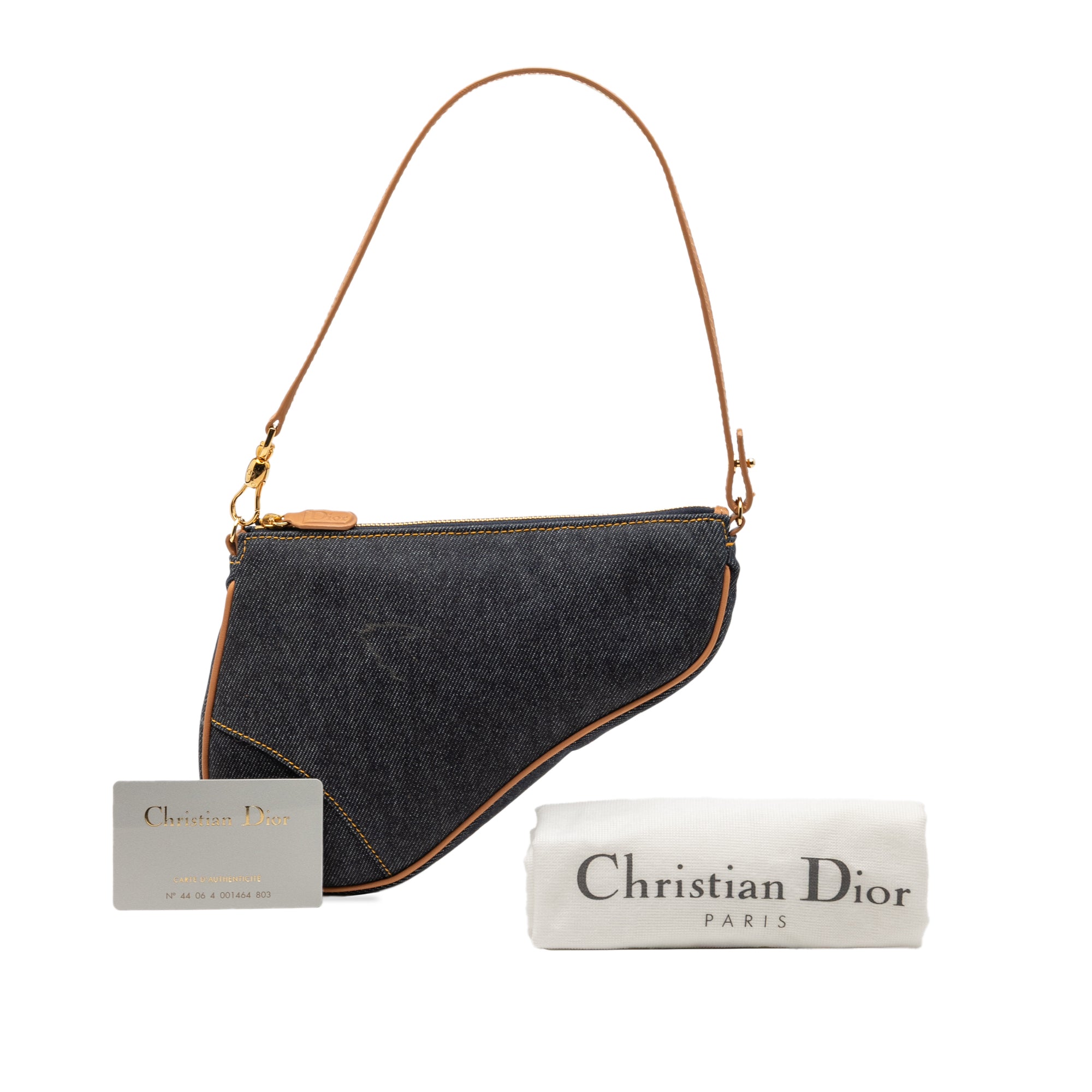 Mini Denim Saddle Pochette - Image 8