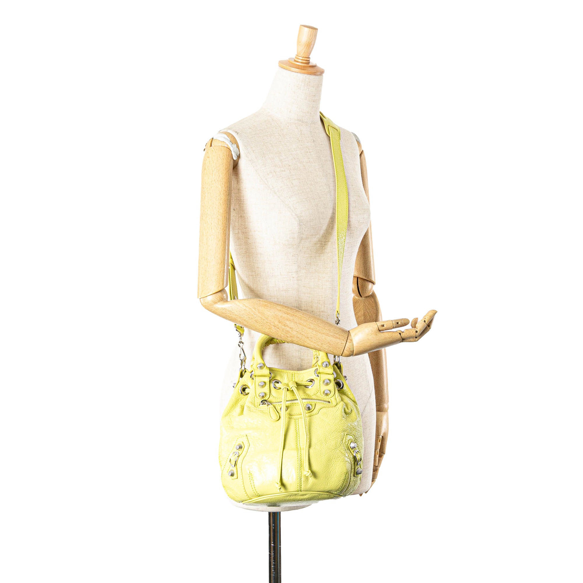 Lambskin Motocross Giant 12 Pompon Bag - Image 11