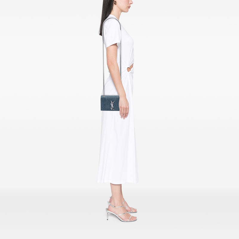 Small Denim Monogram Kate Crossbody - Image 7