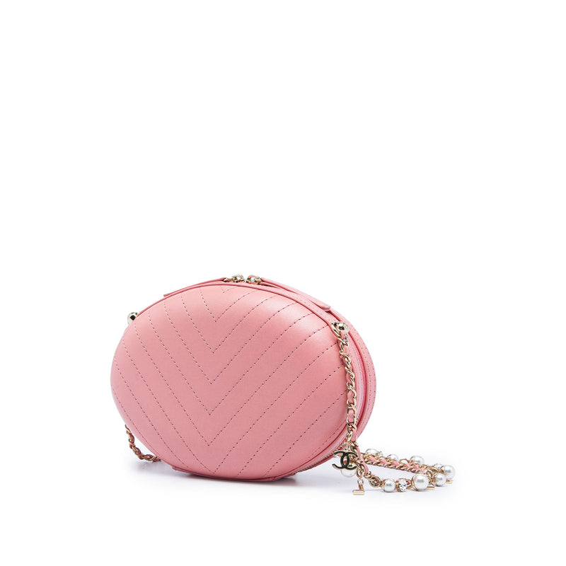 Chevron Stitched Calfskin La Pausa Evening Bag - Image 2