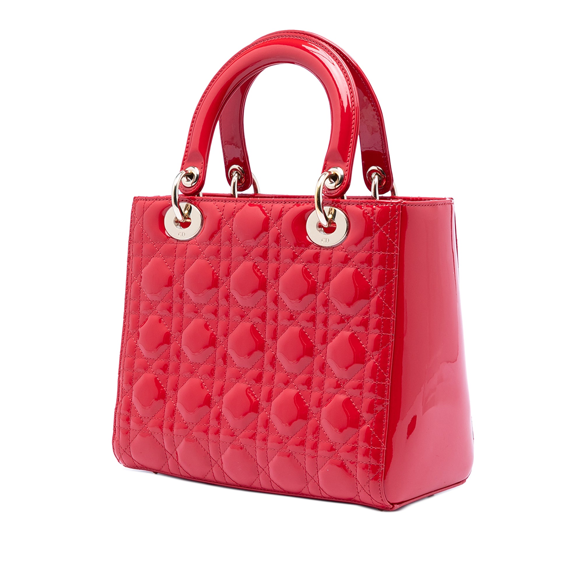 Medium Patent Cannage Lady Dior - Image 2
