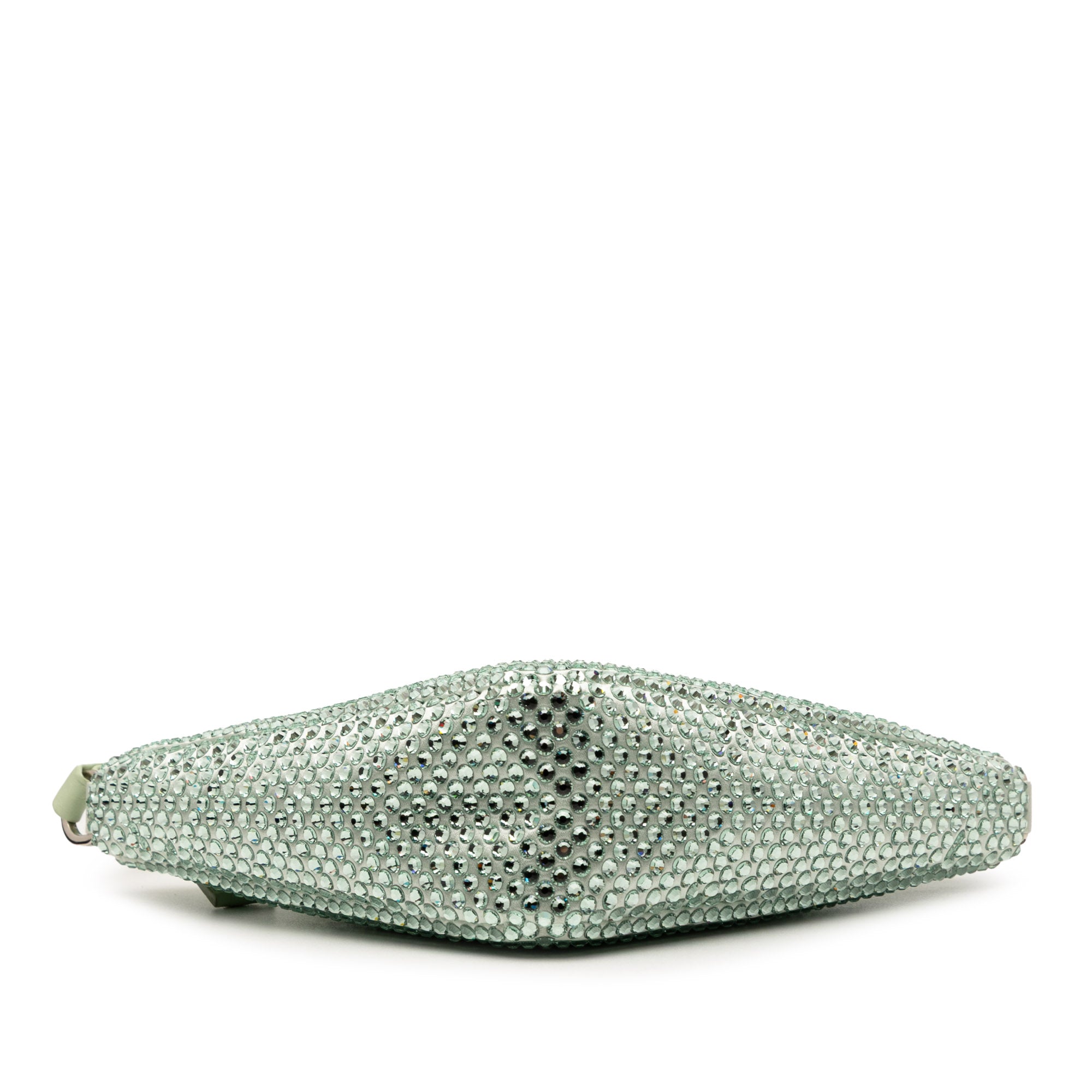 Satin Crystal Embellished Triangle Pouch - Image 3