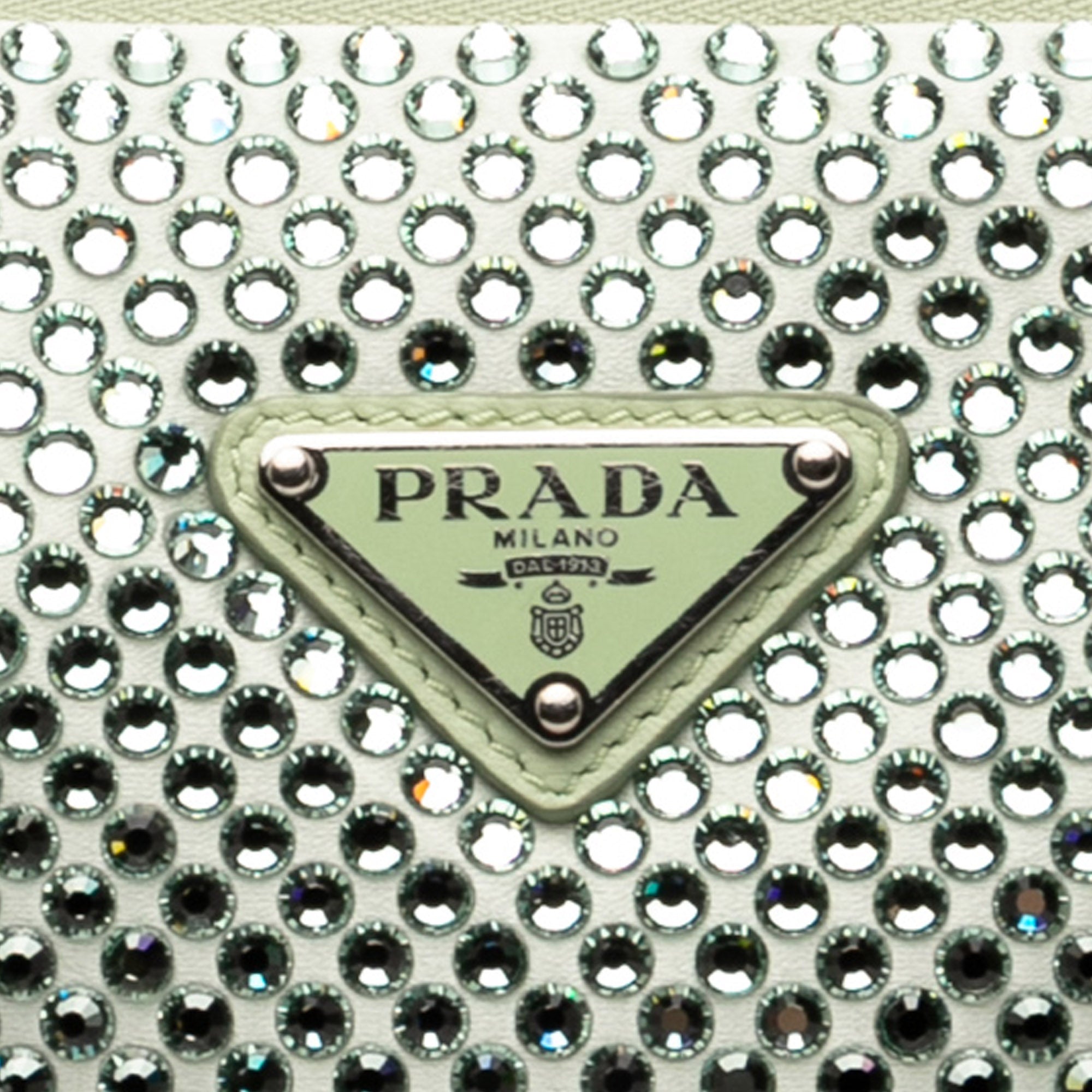 Satin Crystal Embellished Triangle Pouch - Image 6