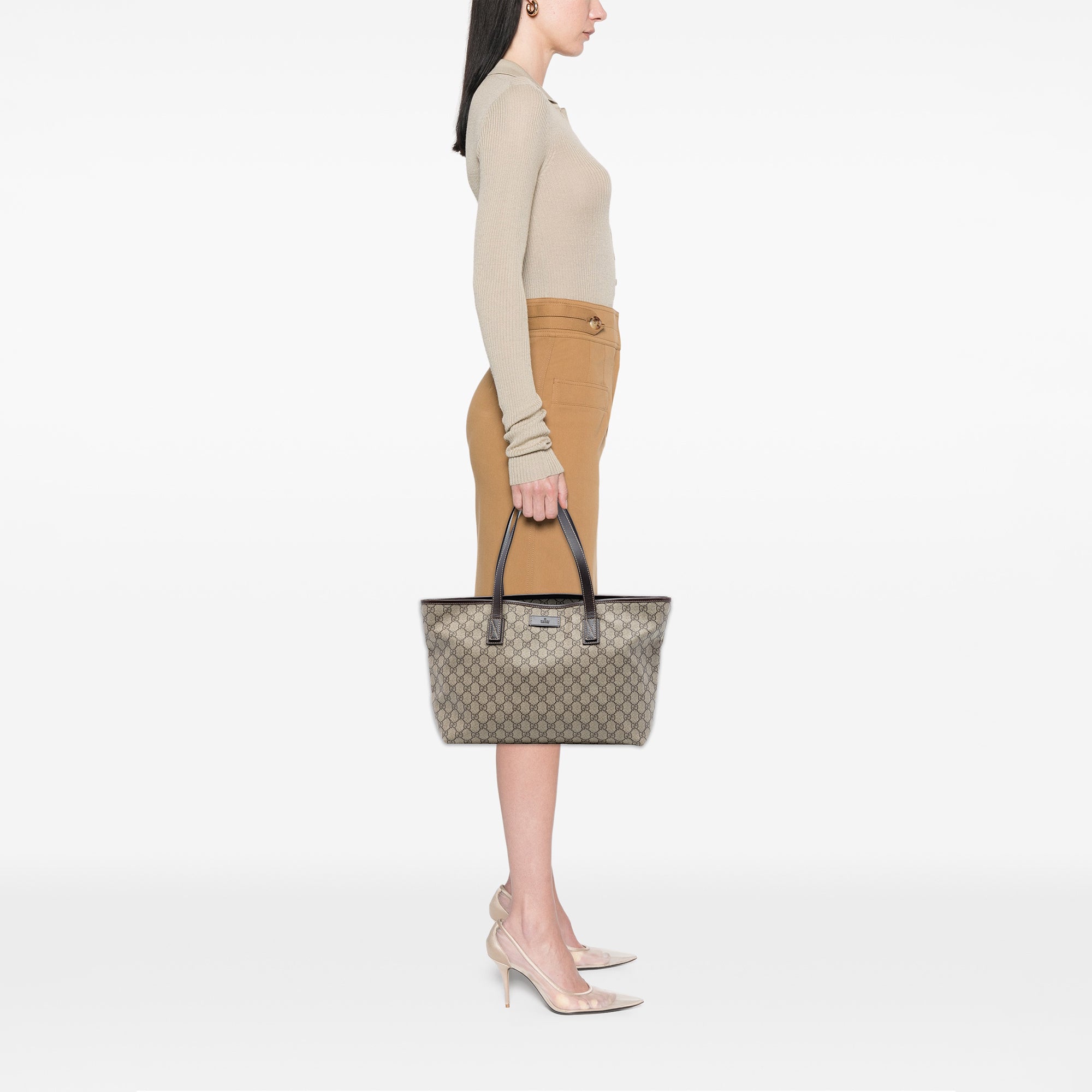 Medium GG Supreme Zippered Tote - Image 7