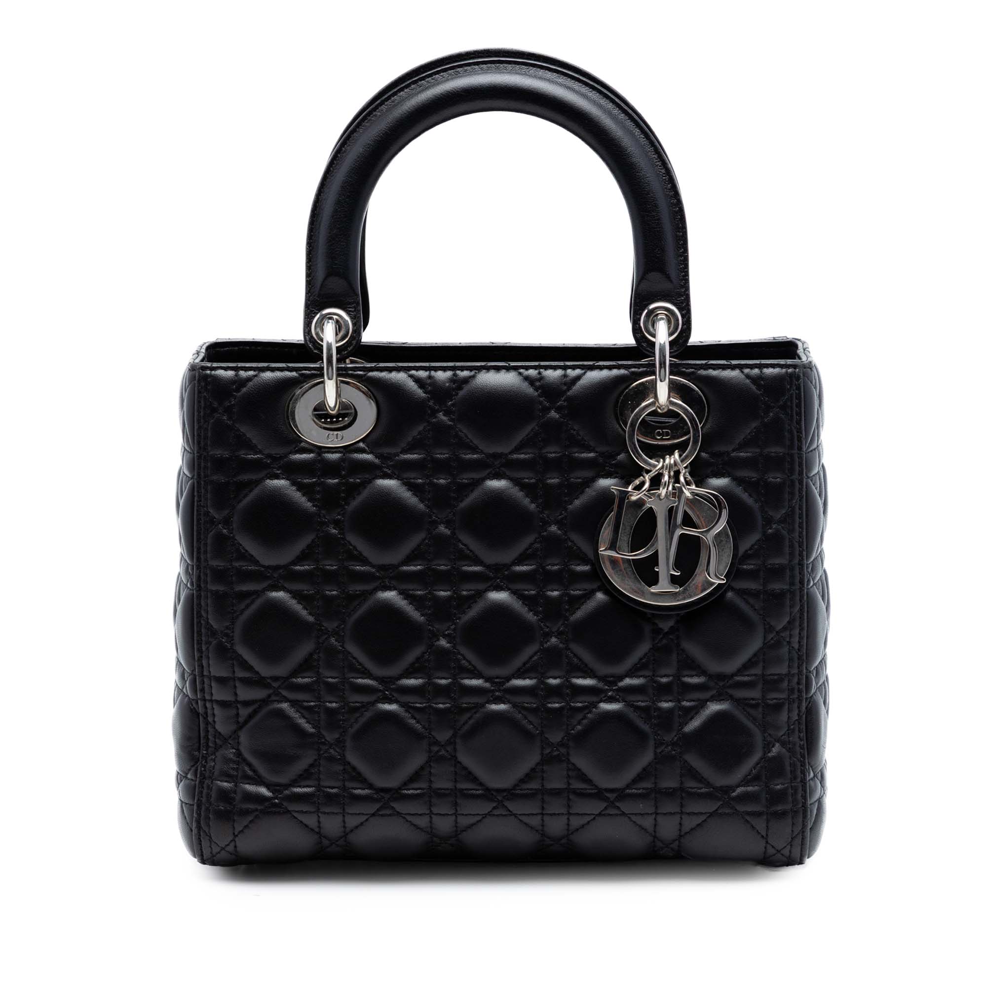 Medium Lambskin Cannage Lady Dior - Image 1