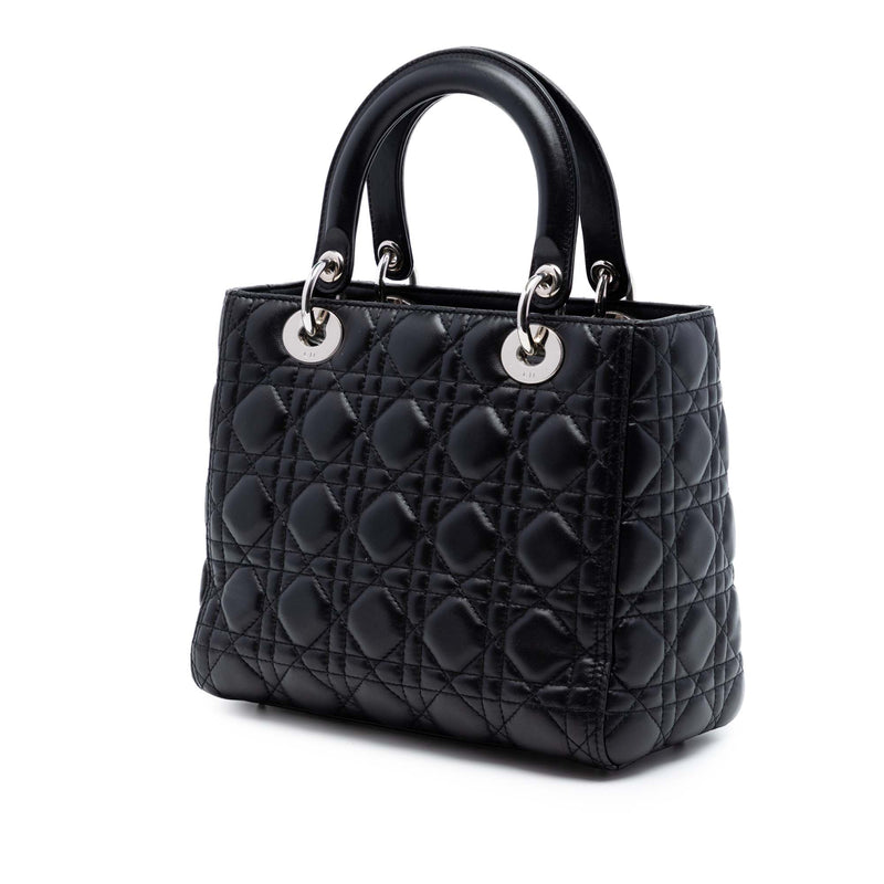 Medium Lambskin Cannage Lady Dior - Image 2