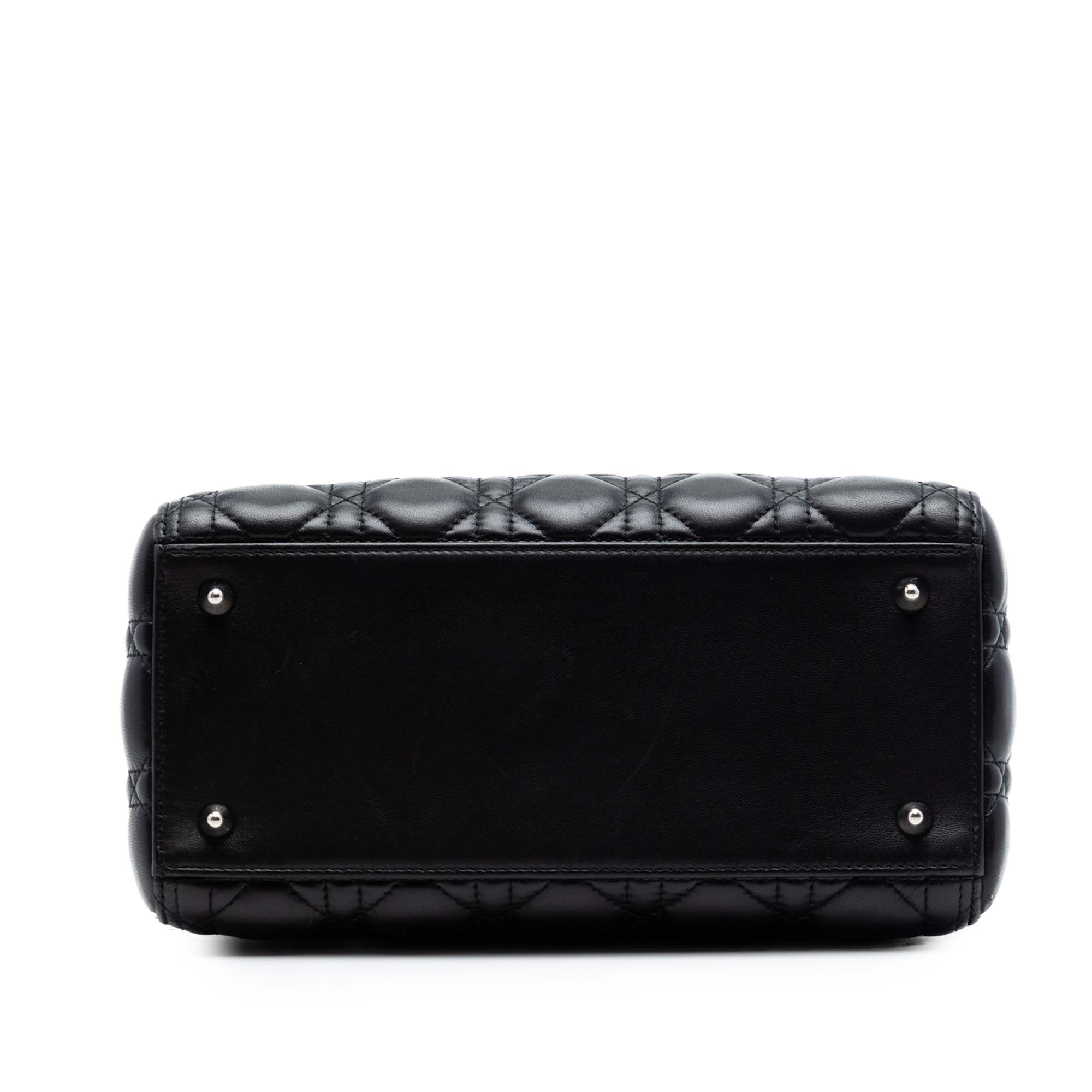 Medium Lambskin Cannage Lady Dior - Image 3