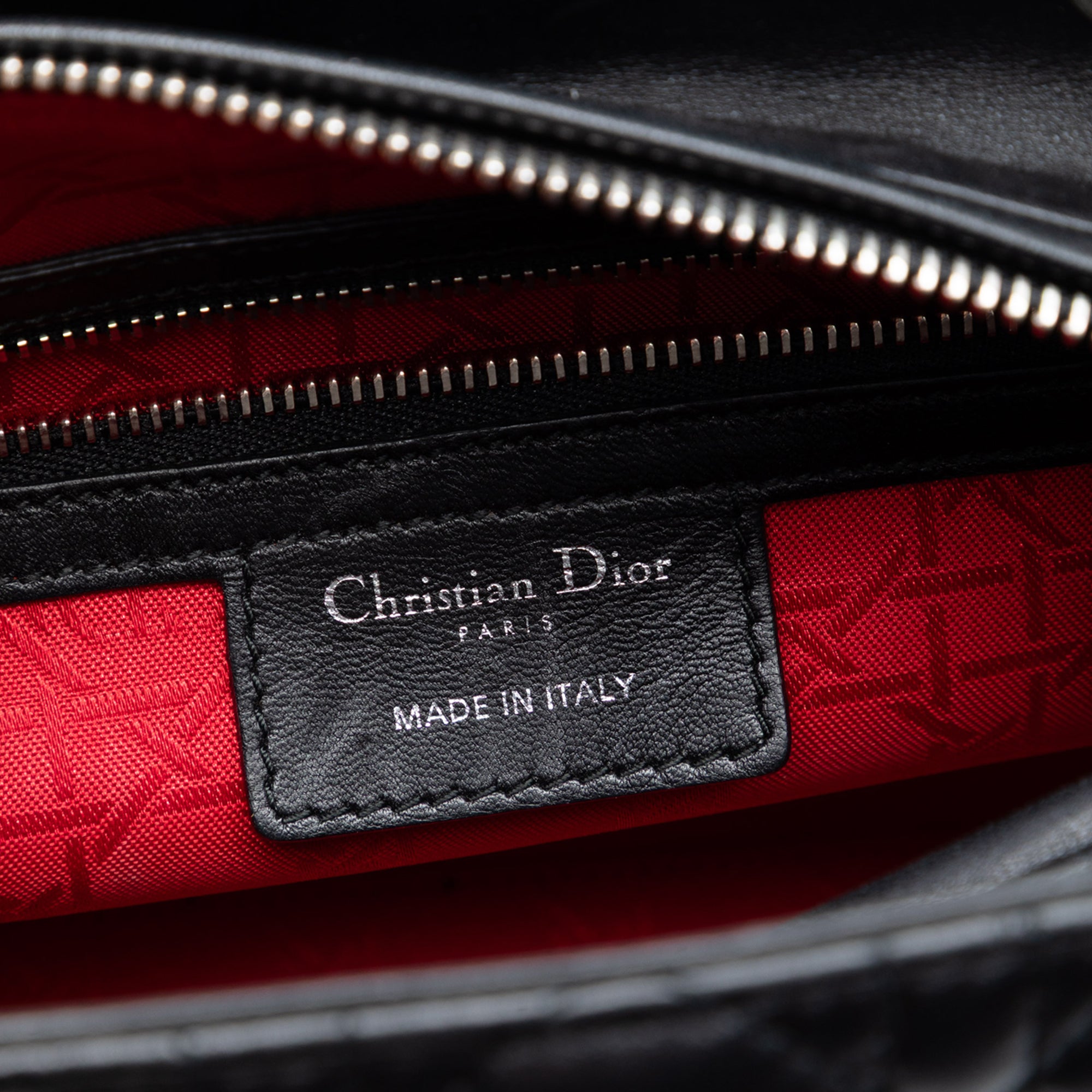 Medium Lambskin Cannage Lady Dior - Image 5