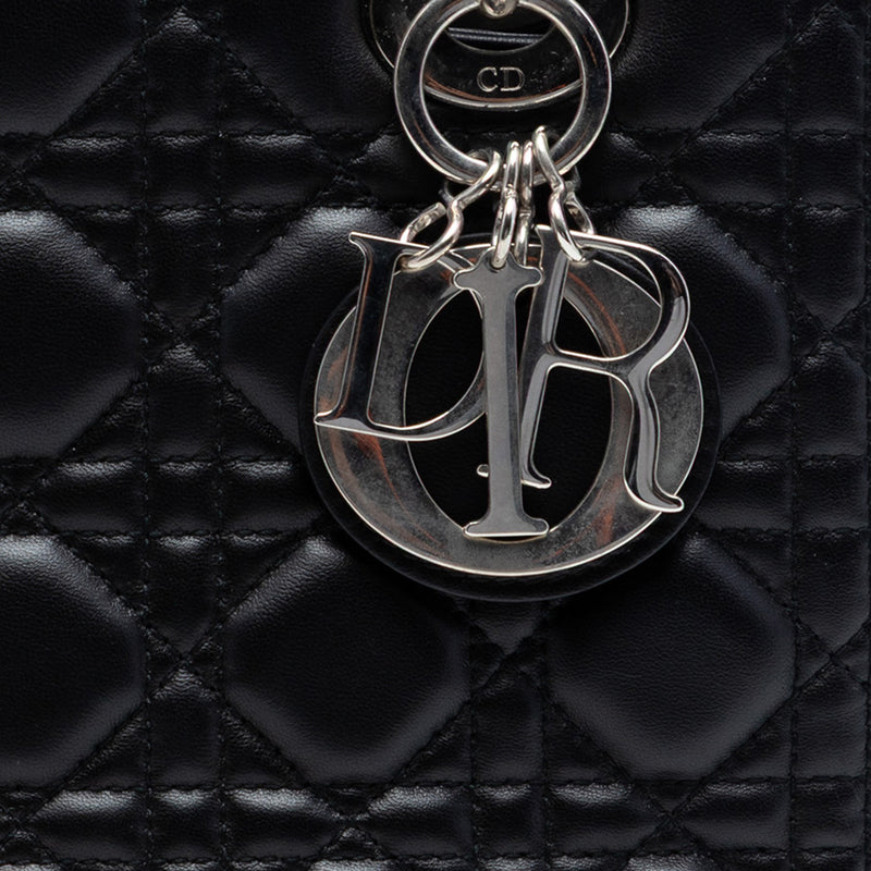 Medium Lambskin Cannage Lady Dior - Image 6