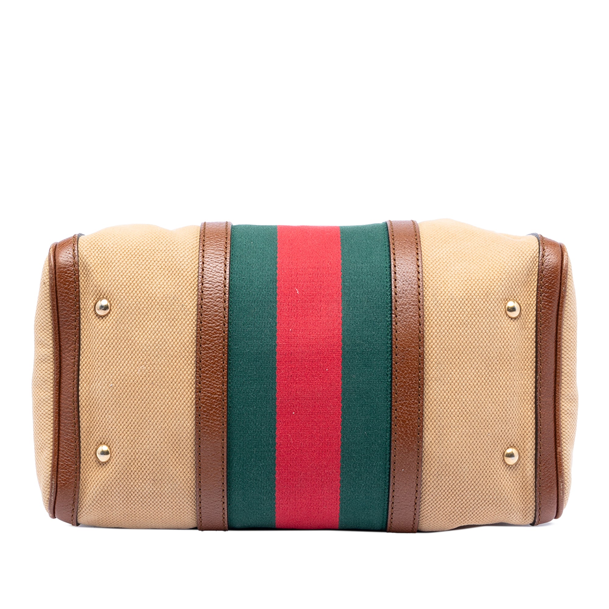 Medium Canvas Web Joy Boston Bag - Image 3