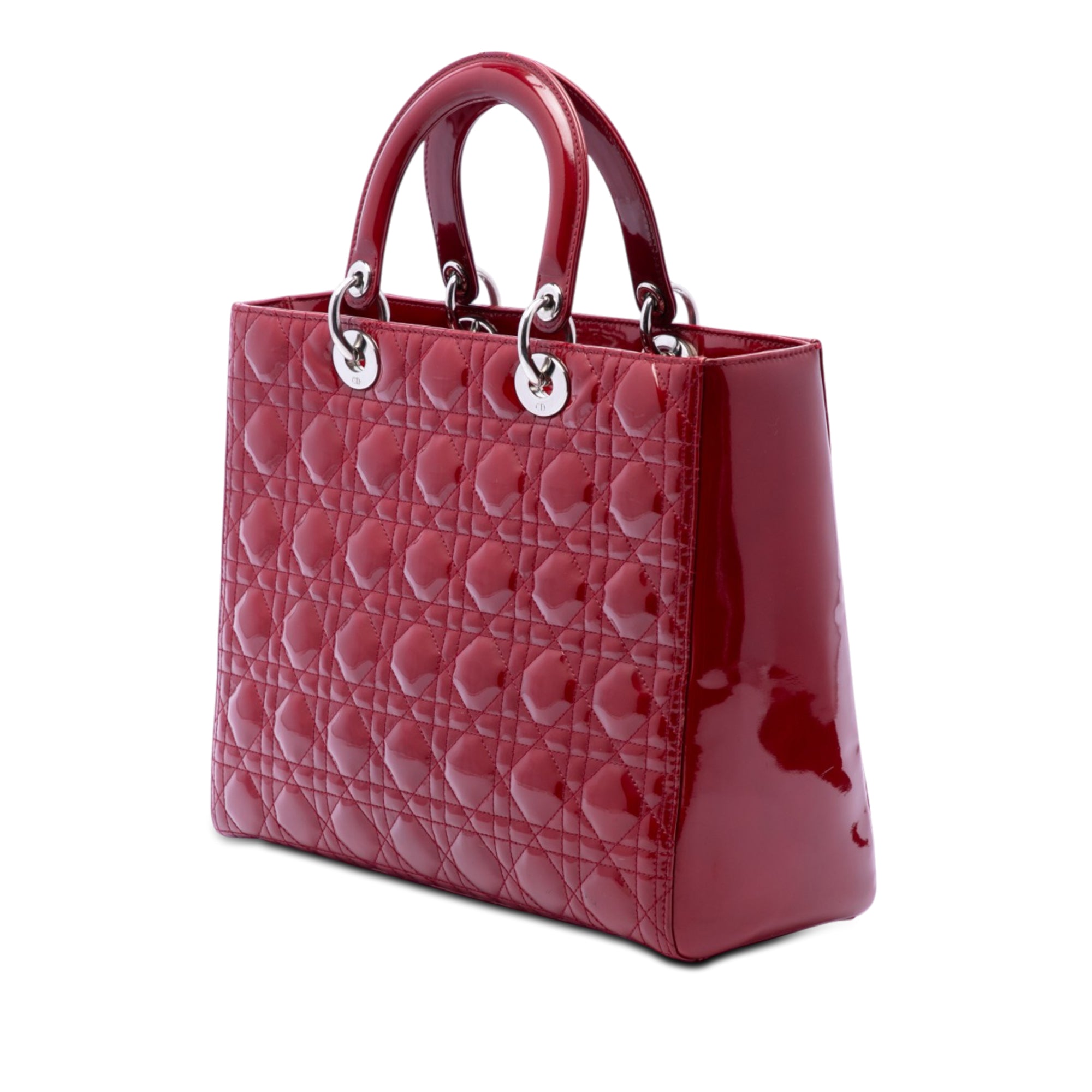 Large Patent Cannage Lady Dior - Image 2