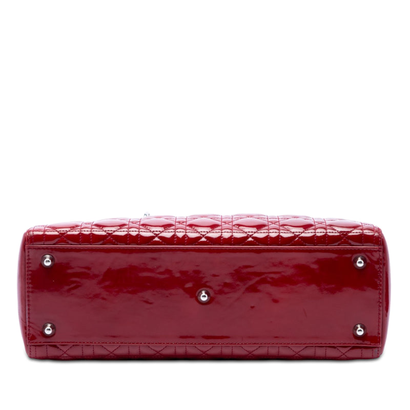 Large Patent Cannage Lady Dior - Image 3