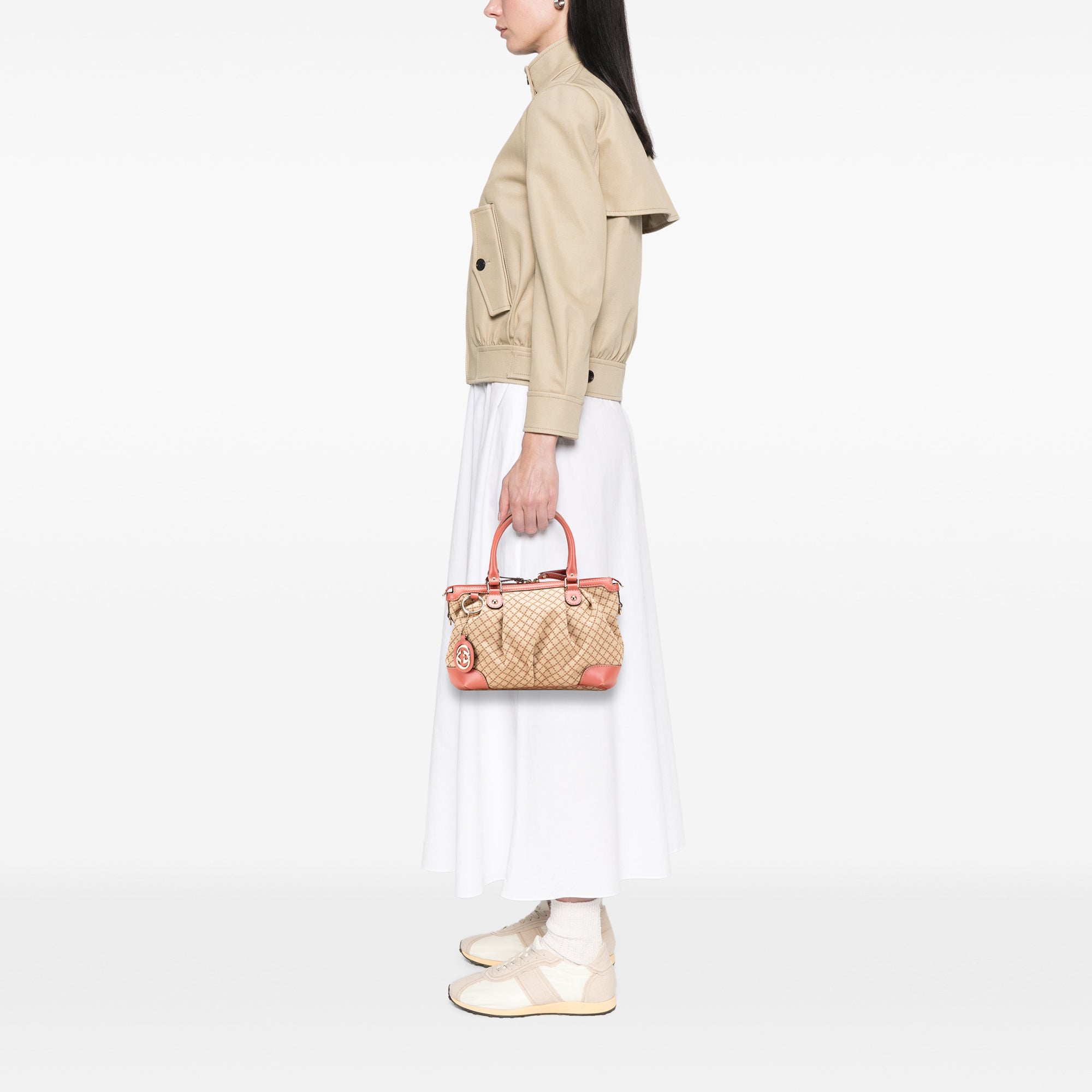 Diamante Canvas Sukey Satchel - Image 14