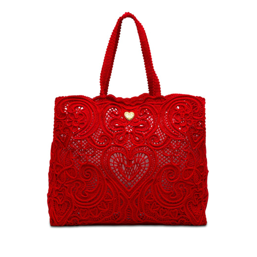 Large Cordonetto Lace Beatrice Shopper Tote - Image 1