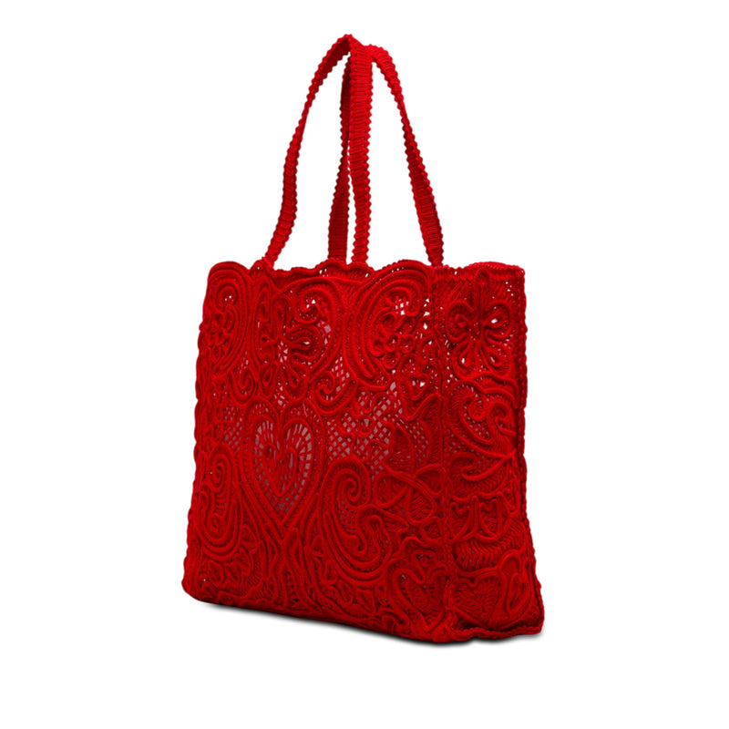 Large Cordonetto Lace Beatrice Shopper Tote - Image 2