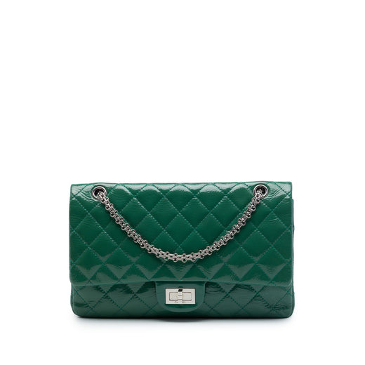 Quilted Crinkled Patent Reissue 2.55 Double Flap 227 - Image 1