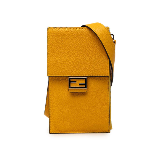 Leather Baguette Phone Crossbody - Image 1