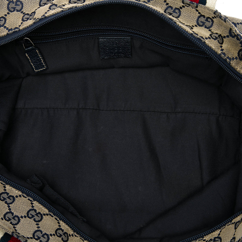 GG Canvas Web Tote - Image 4