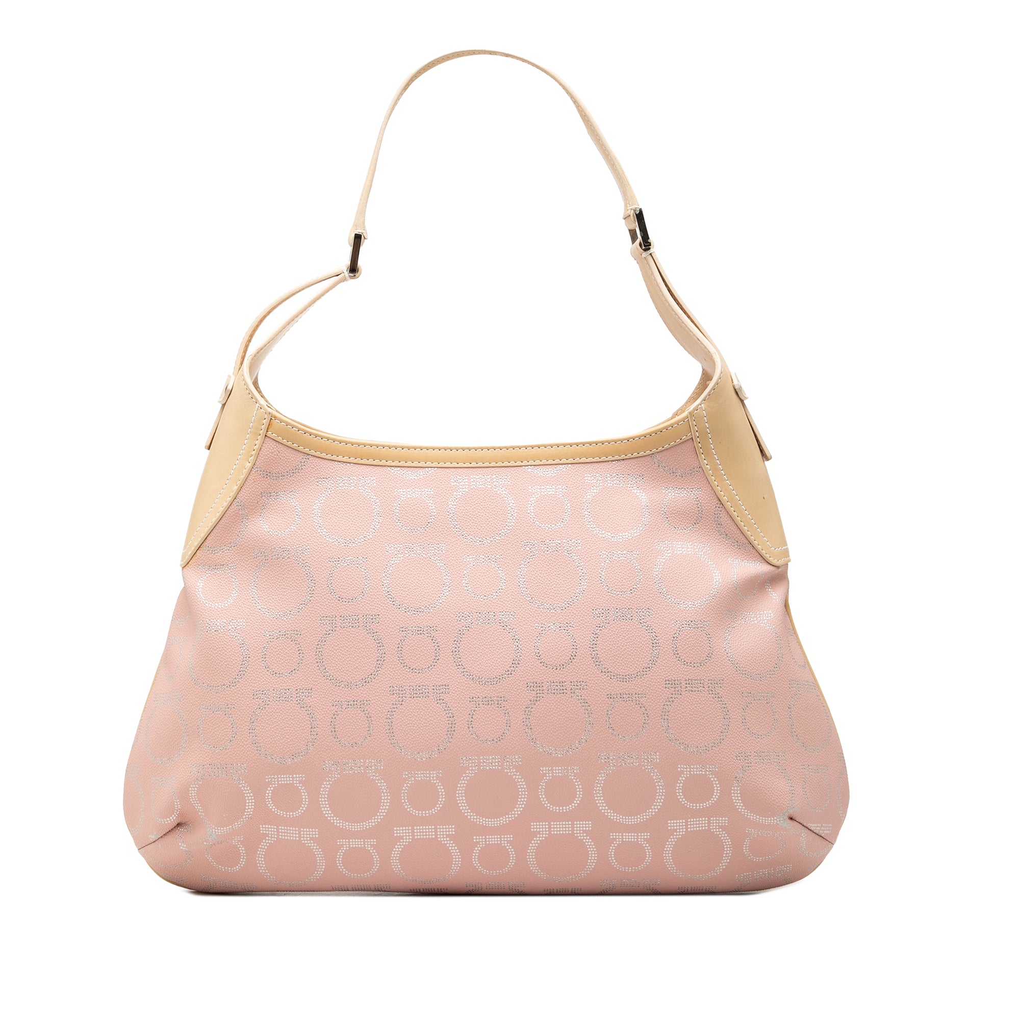 Gancini Coated Canvas Hobo - Image 1