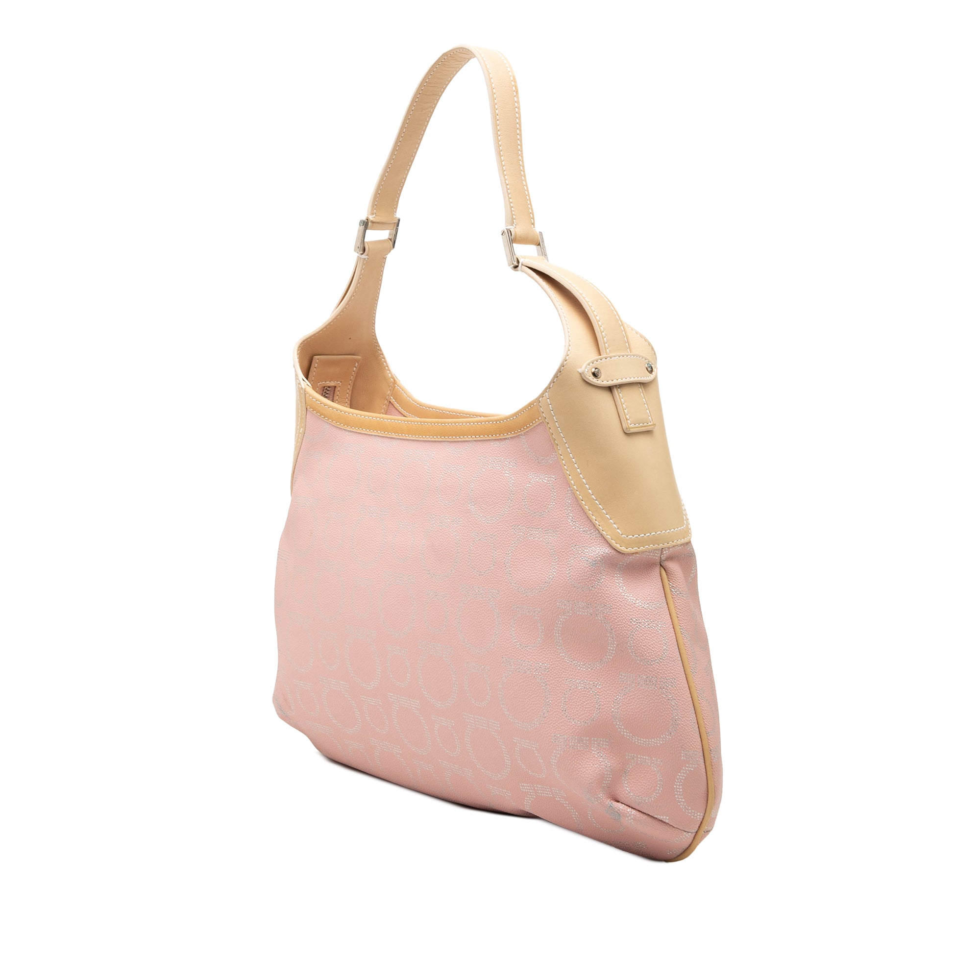 Gancini Coated Canvas Hobo - Image 2