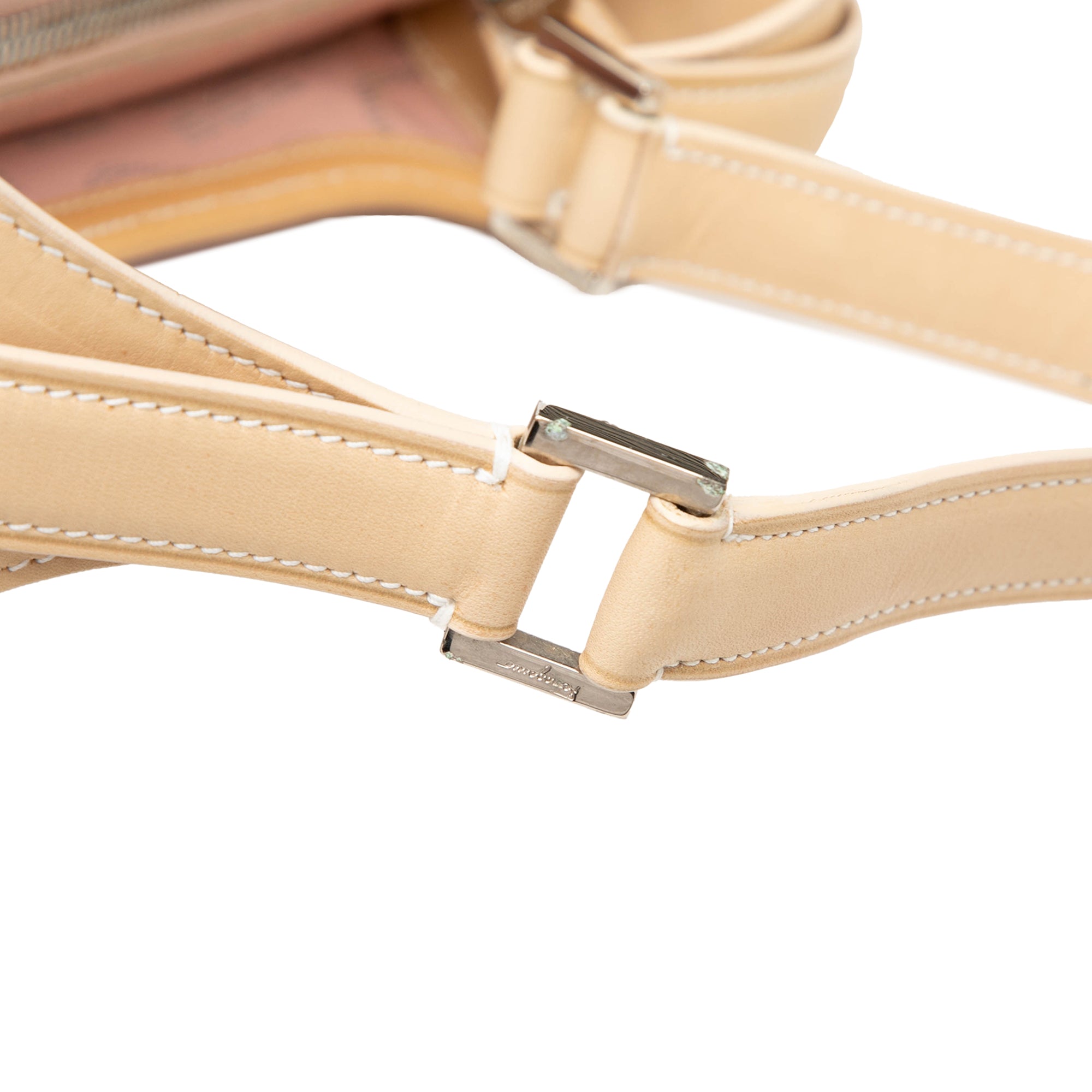 Gancini Coated Canvas Hobo - Image 6