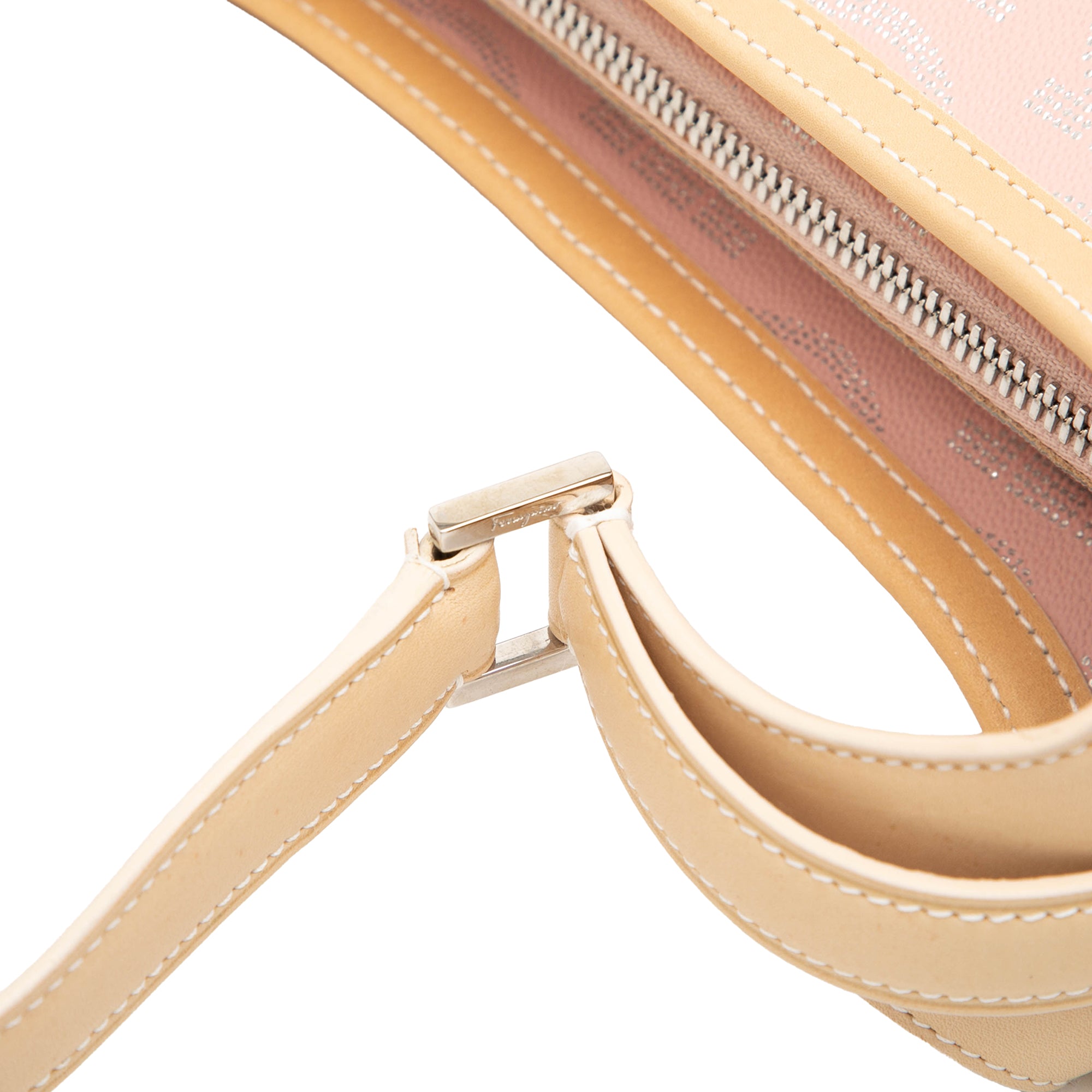 Gancini Coated Canvas Hobo - Image 7