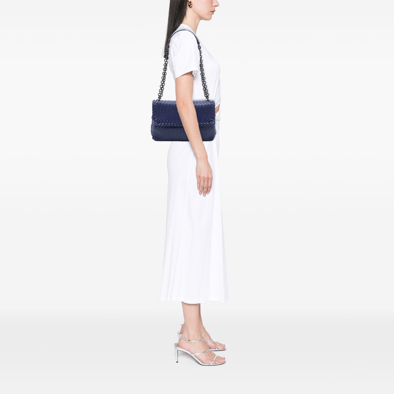 Medium Nappa Intrecciato Olimpia Shoulder Bag - Image 7