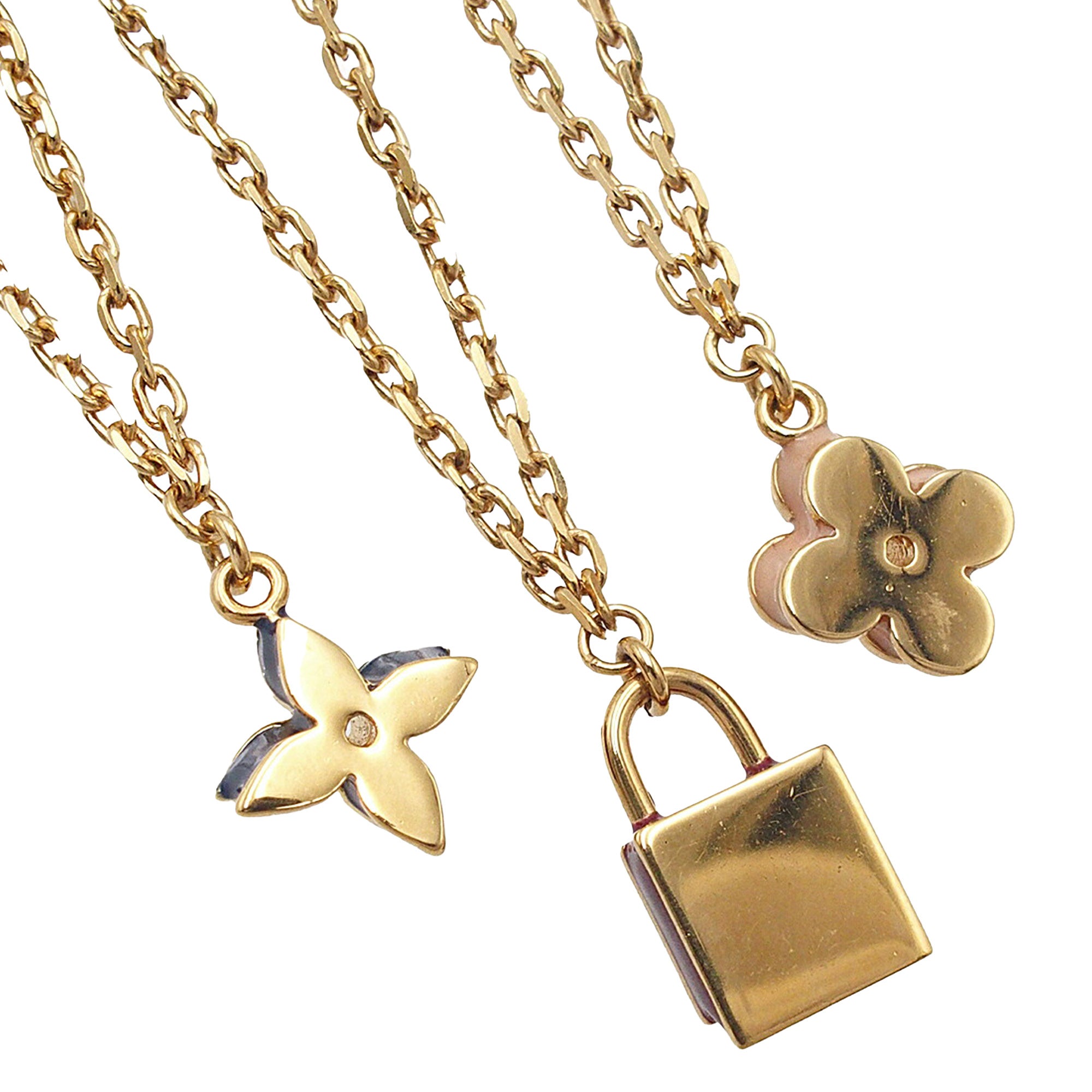 Gold Plated Sweet Charms Tiered Necklace - Image 7